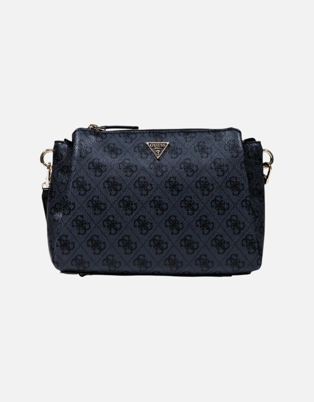 Zip Fastening Shoulder Bag with Inside Pockets Women - Black