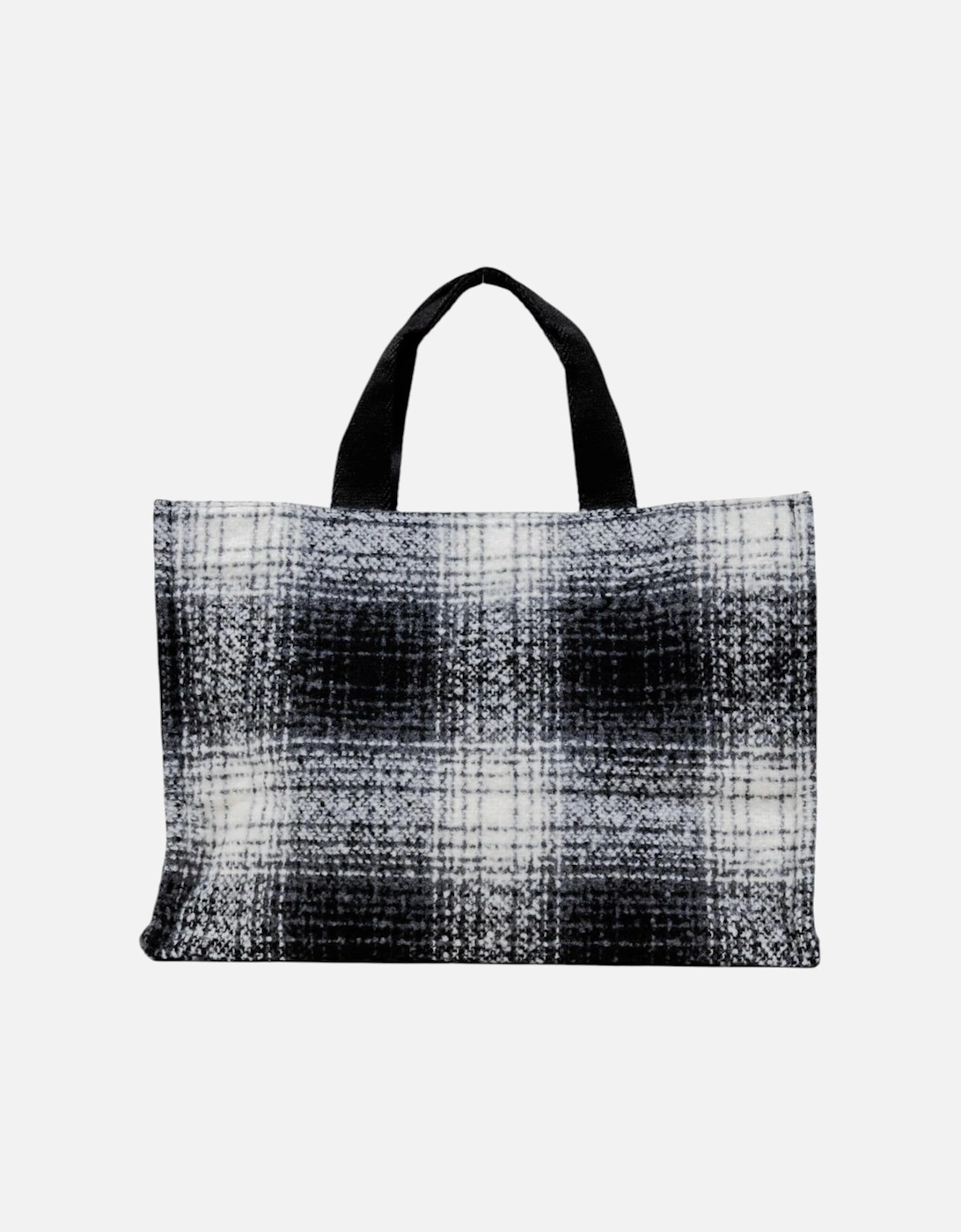 Checked Handbag with Shoulder Strap Women - Black Bags