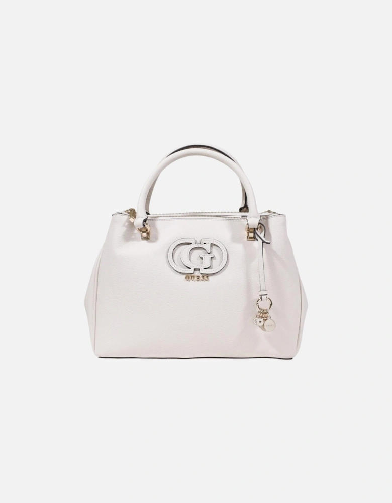 Handbag with Shoulder Strap and Zip Closure Women - White Bags