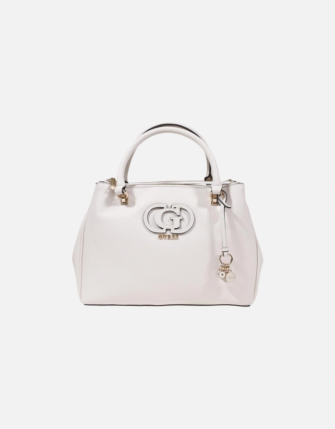 Handbag with Shoulder Strap and Zip Closure Women - White Bags