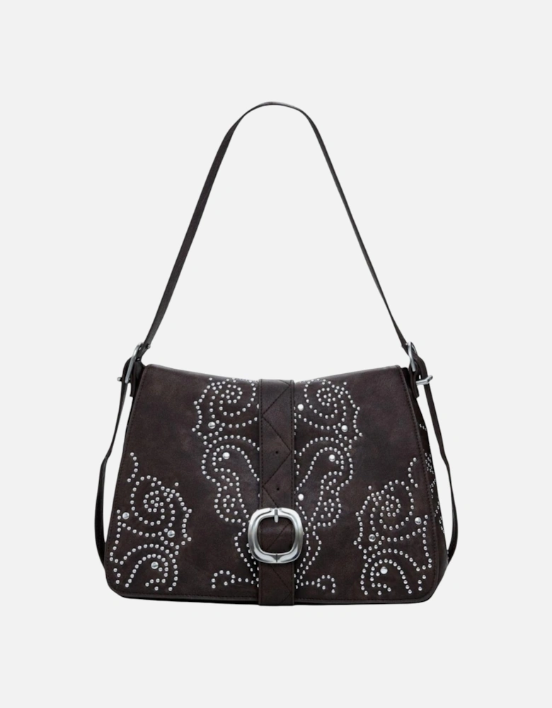 Handbag with Automatic Button Fastening Women - Brown Bags