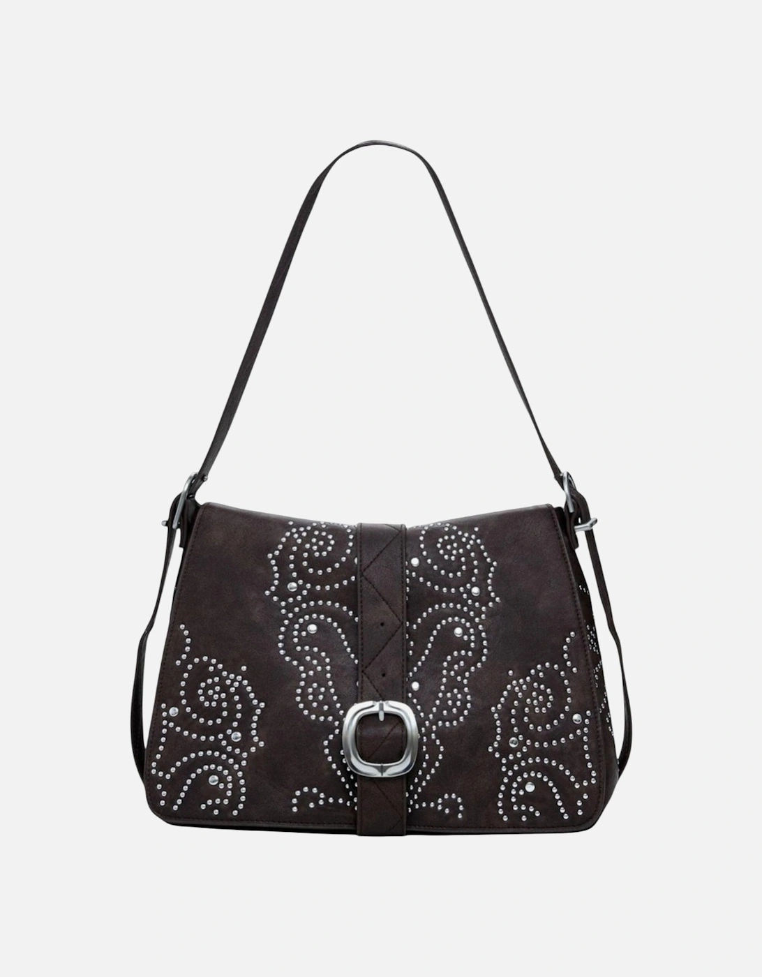 Handbag with Automatic Button Fastening Women - Brown Bags, 4 of 3