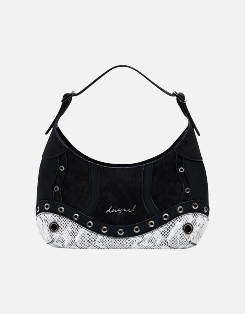 Handbag with Zip and Inside Pocket Women - Black Bags