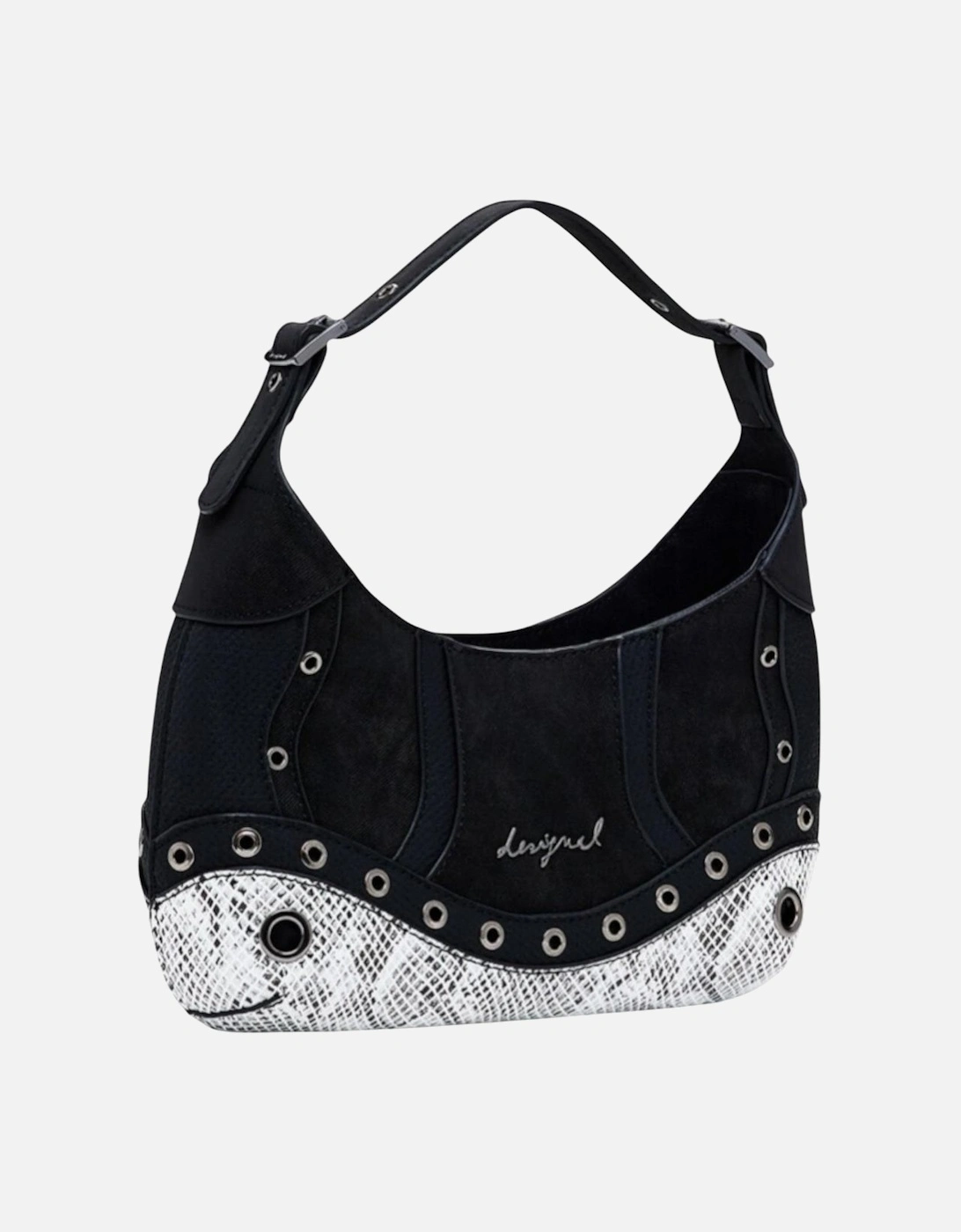 Handbag with Zip and Inside Pocket Women - Black Bags
