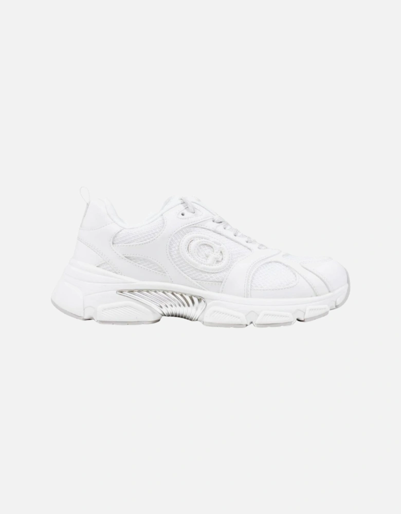 Sporty Slip-On Lace-Up Sneakers Women - White