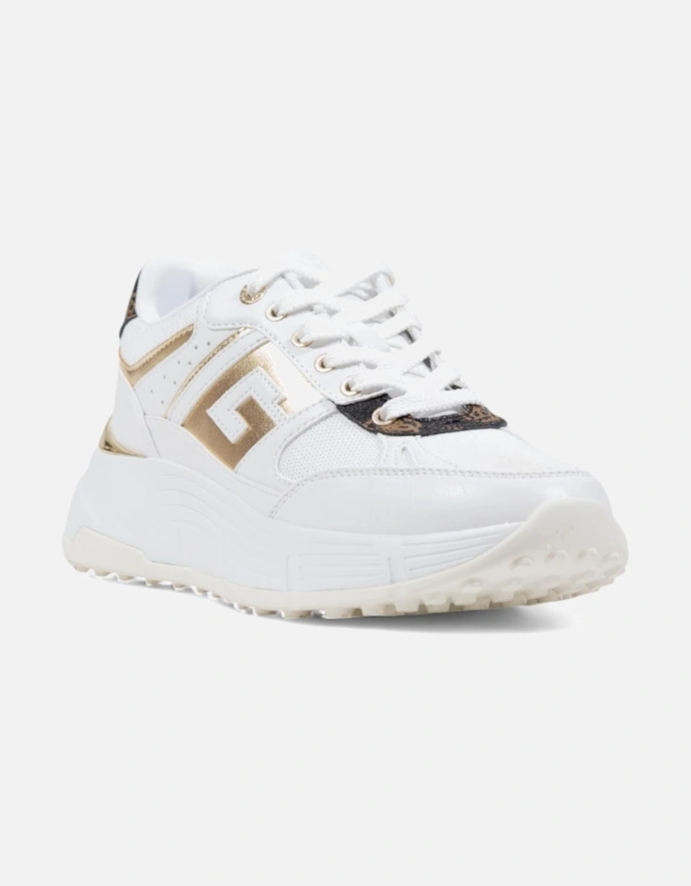 Platform Lace-Up Sneakers Women - White