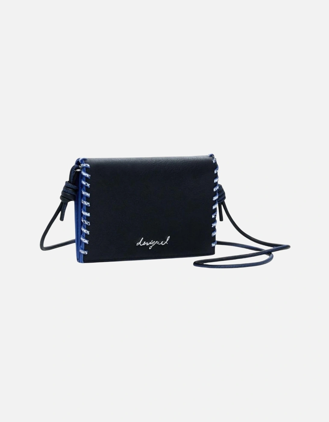 Automatic Button Shoulder Bag with Inside Pockets Women - Black