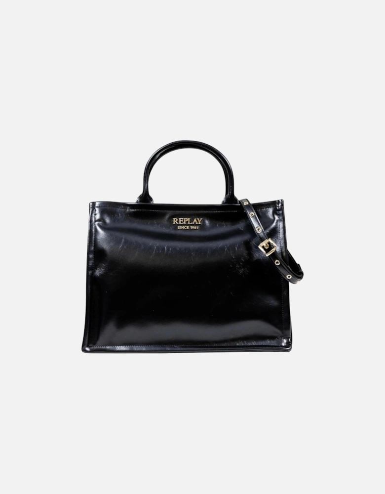 Handbag with Shoulder Strap and Zip Fastening Women - Black Bags