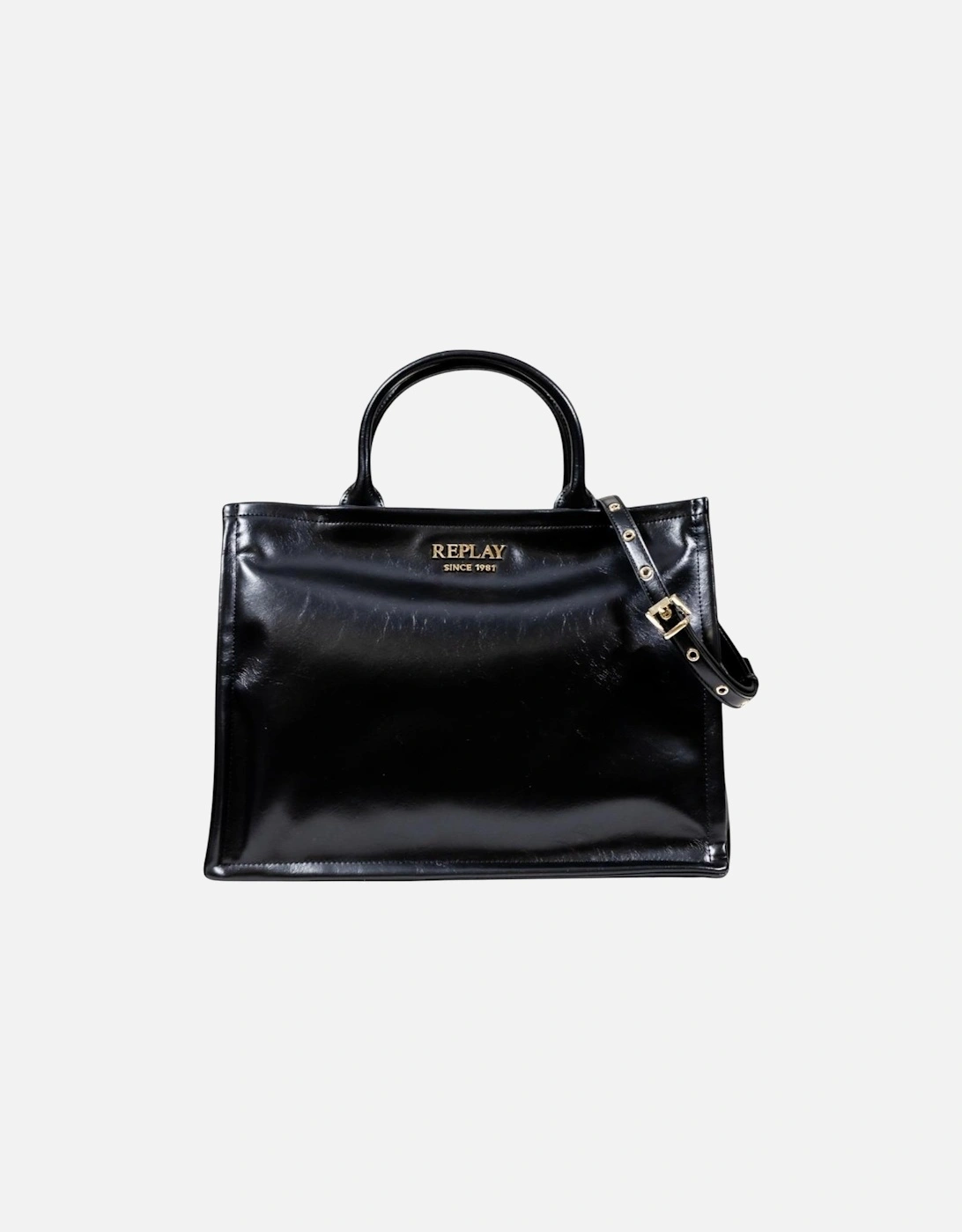 Handbag with Shoulder Strap and Zip Fastening Women - Black Bags, 4 of 3