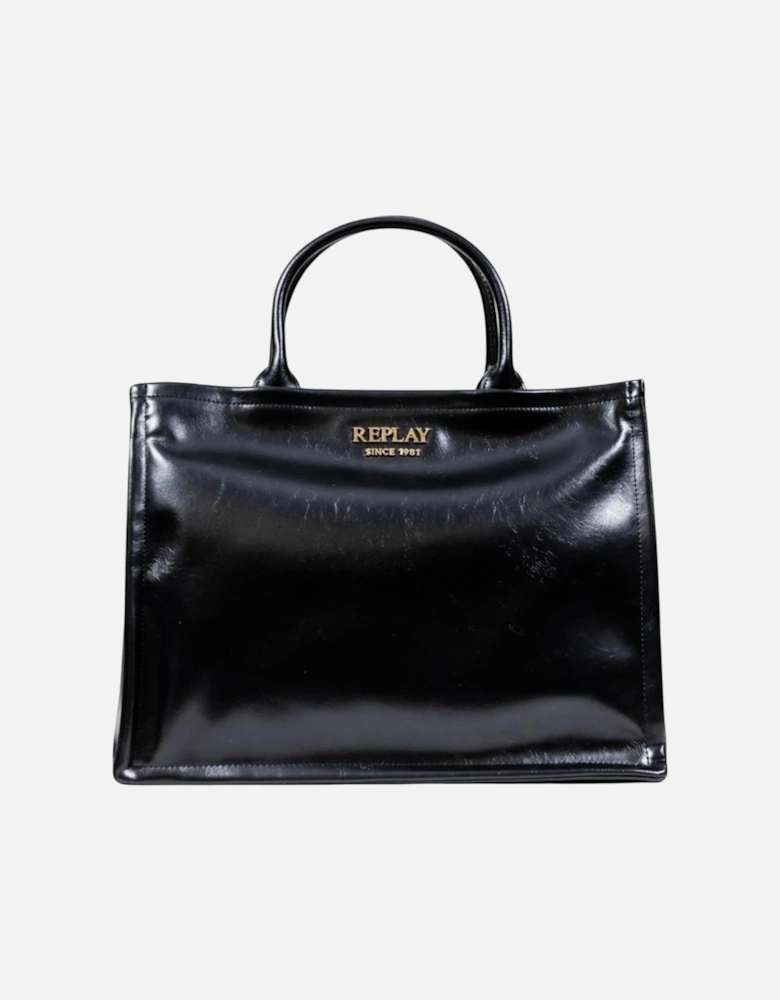 Handbag with Shoulder Strap and Zip Fastening Women - Black Bags