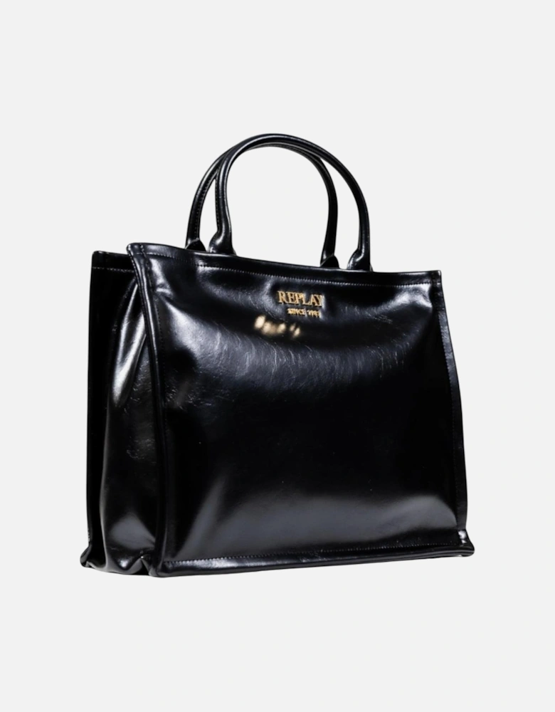 Handbag with Shoulder Strap and Zip Fastening Women - Black Bags