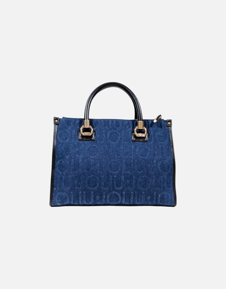 Handbag with Shoulder Strap and Zip Women - Blue Bags