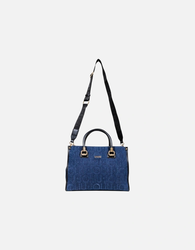 Handbag with Shoulder Strap and Zip Women - Blue Bags