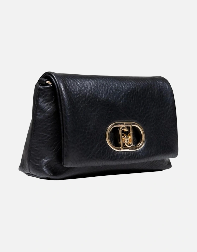 Handbag with Automatic Button Fastening Women - Black Bags