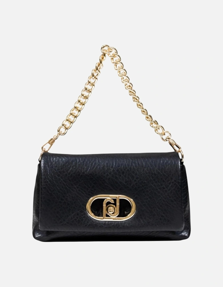 Handbag with Automatic Button Fastening Women - Black Bags