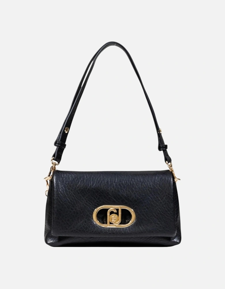 Handbag with Automatic Button Fastening Women - Black Bags