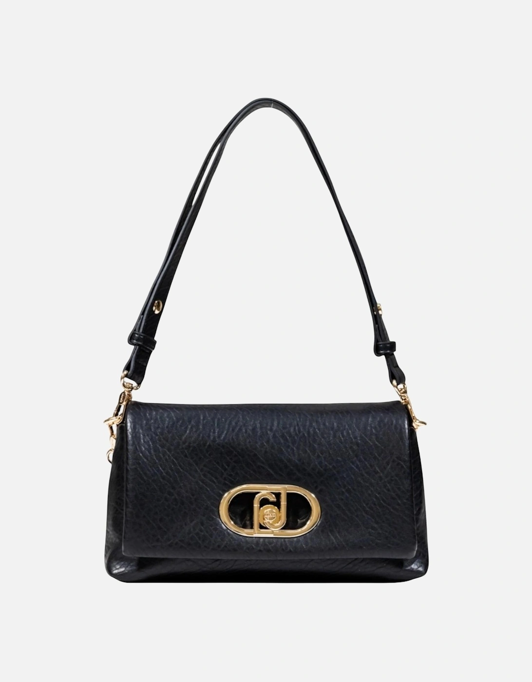 Handbag with Automatic Button Fastening Women - Black Bags, 4 of 3