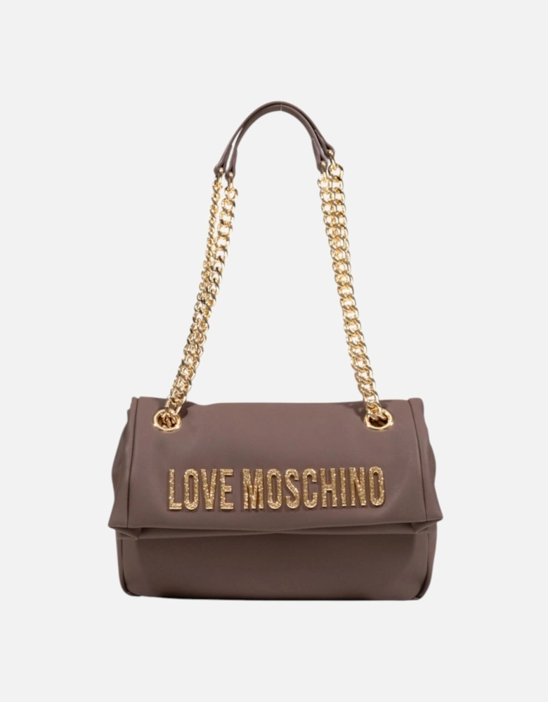 Stylish Handbag with Automatic Button Fastening Women - Brown Bags