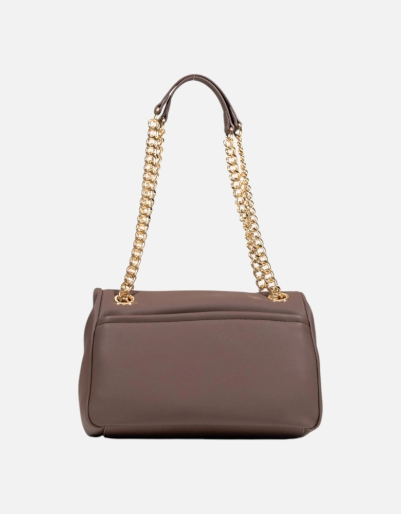 Stylish Handbag with Automatic Button Fastening Women - Brown Bags