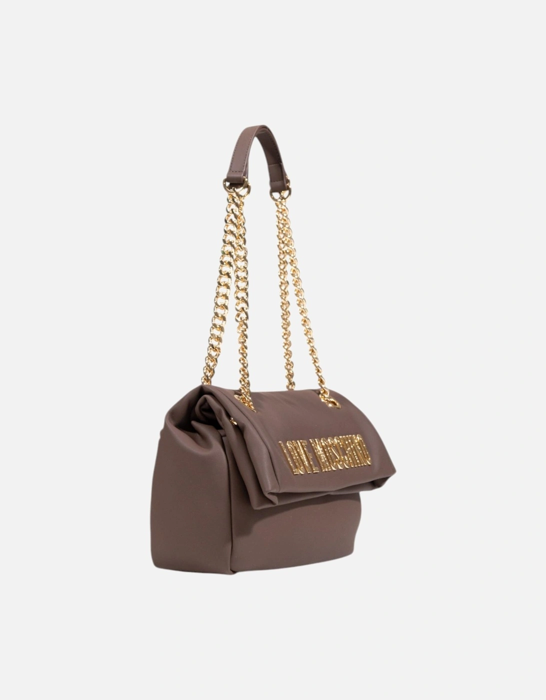 Stylish Handbag with Automatic Button Fastening Women - Brown Bags