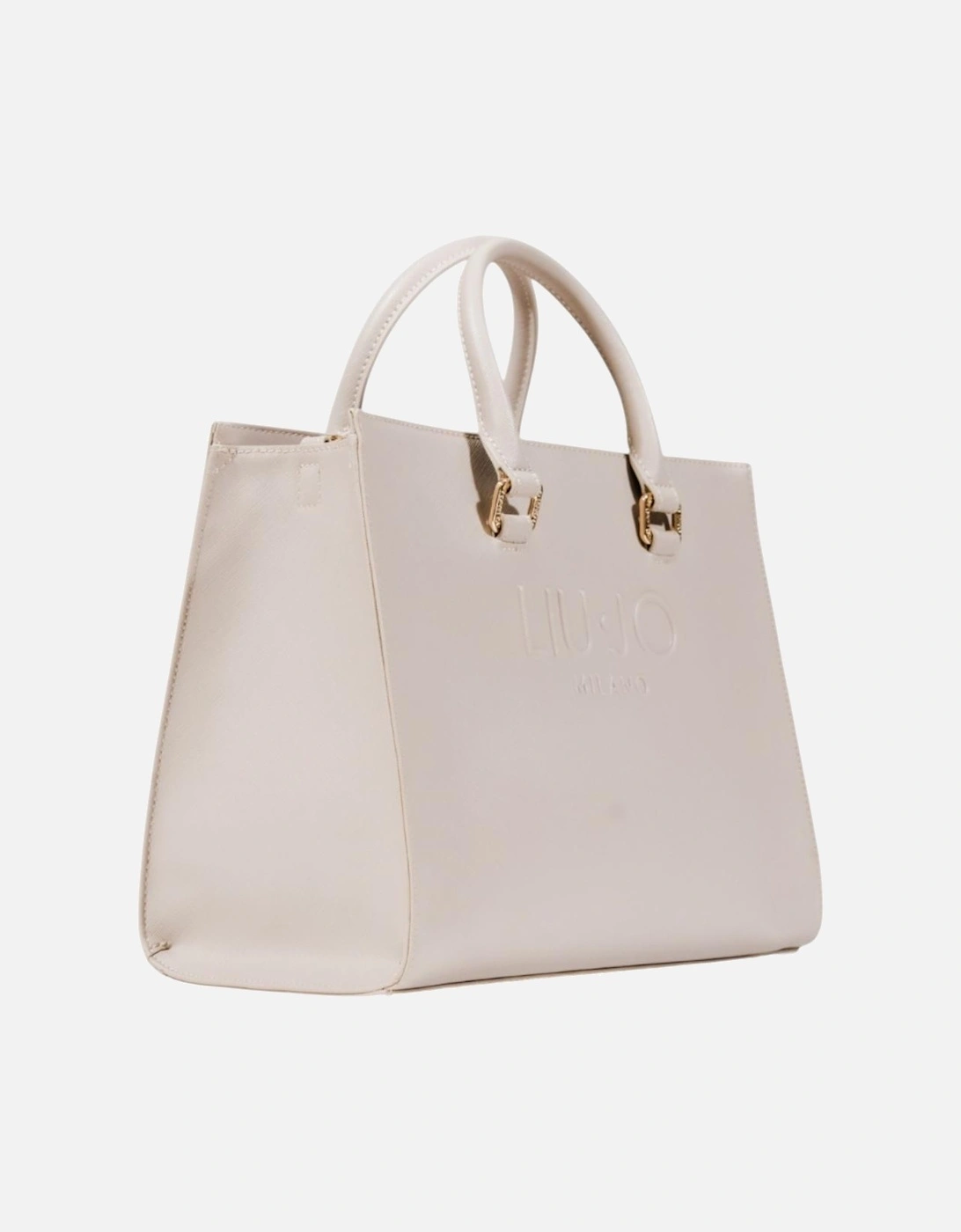 Handbag with Shoulder Strap and Inside Pockets Women - Beige Bags