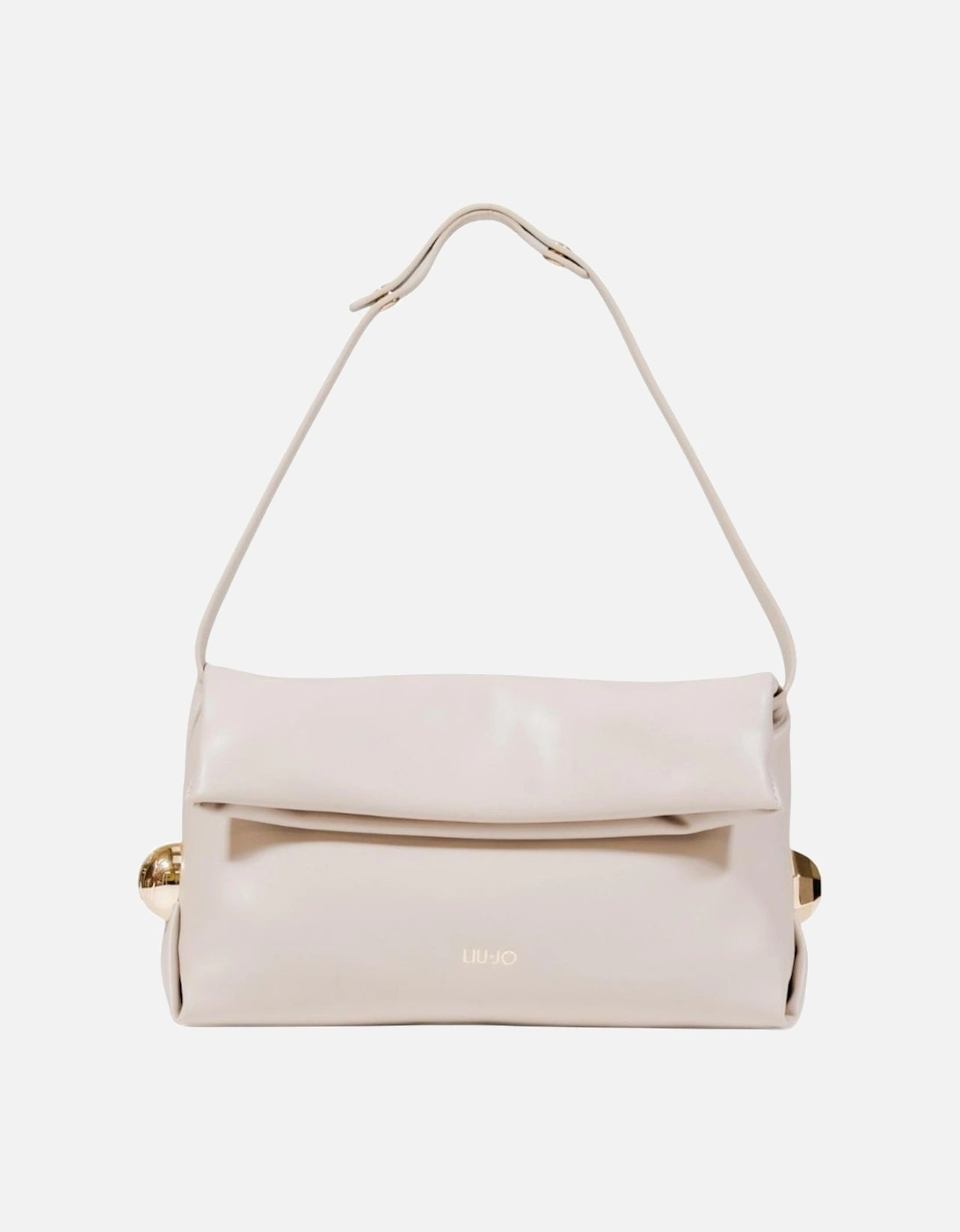 Handbag with Automatic Button Fastening Women - Beige Bags, 4 of 3