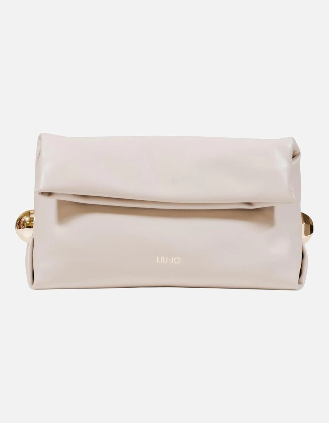 Handbag with Automatic Button Fastening Women - Beige Bags