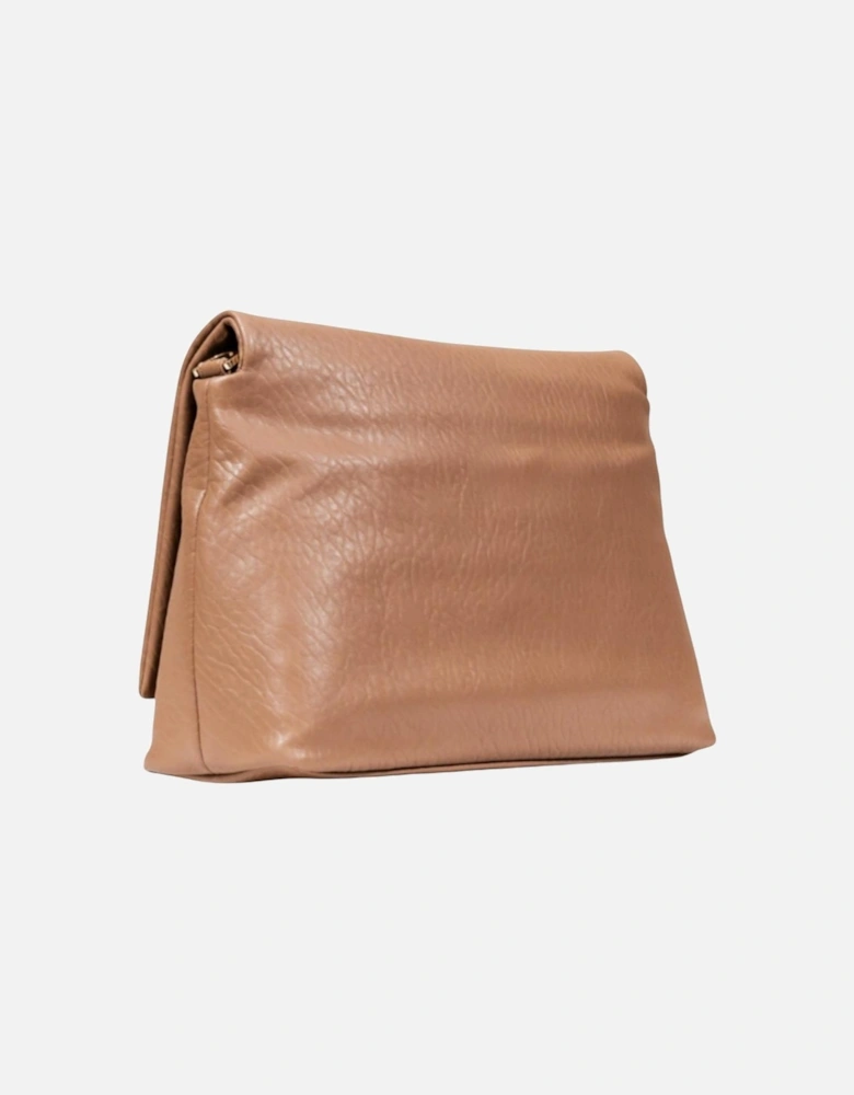 Handbag with Inside Pocket and Hook Button Fastening Women - Beige