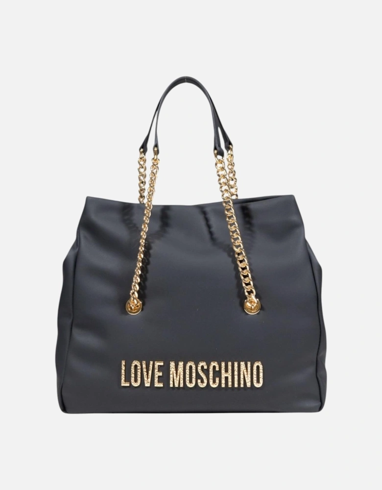 Handbag with Automatic Button Fastening Women - Black Bags