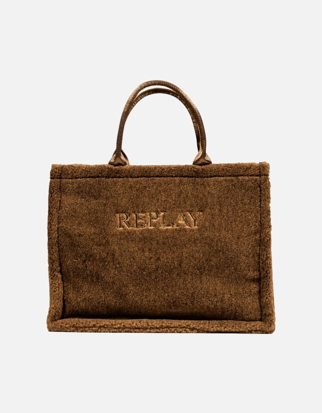 Handbag with Shoulder Strap and Inside Pocket Women - Brown Bags, 4 of 3