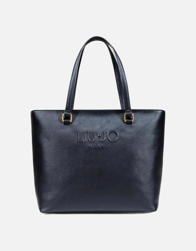 Handbag with Zip Fastening and Inside Pocket Women - Black Bags