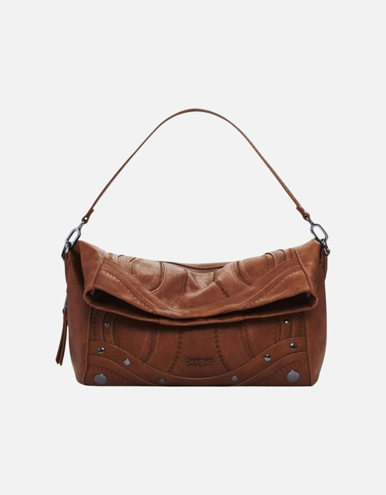 Handbag with Shoulder Strap and Inside Pocket Women - Brown Bags