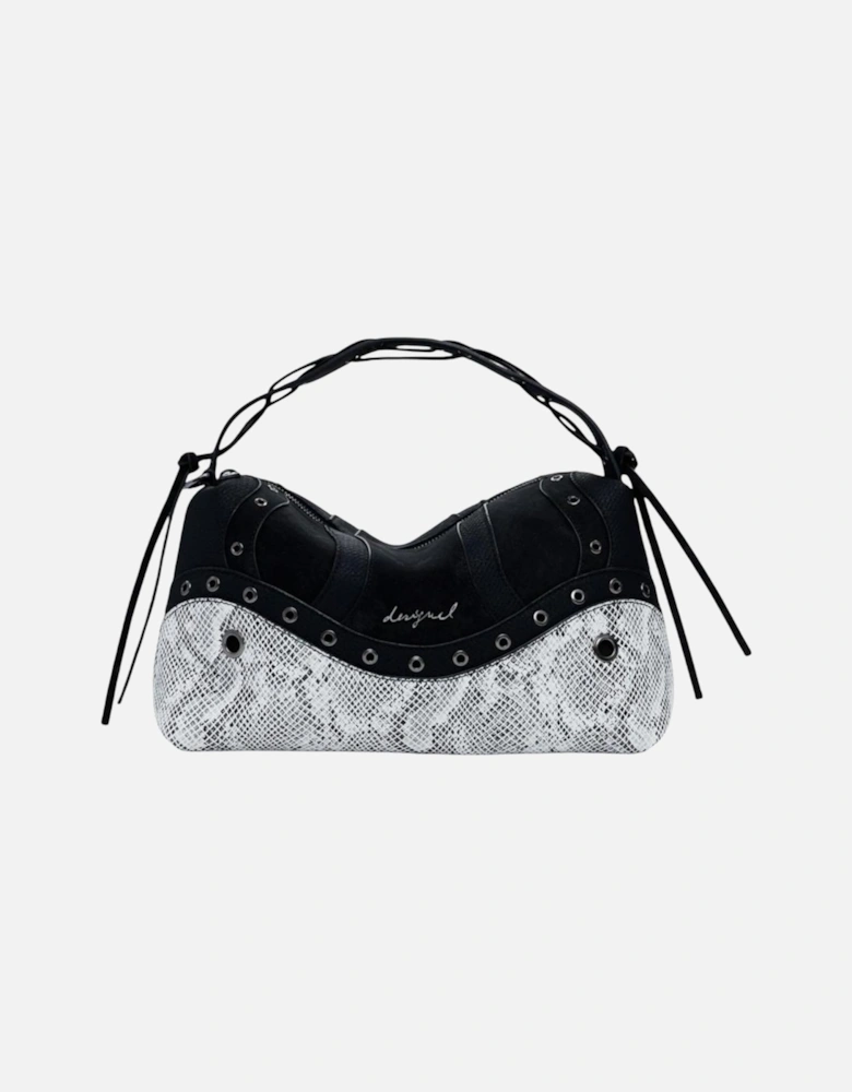 Handbag with Zip and Shoulder Strap Women - Black Bags
