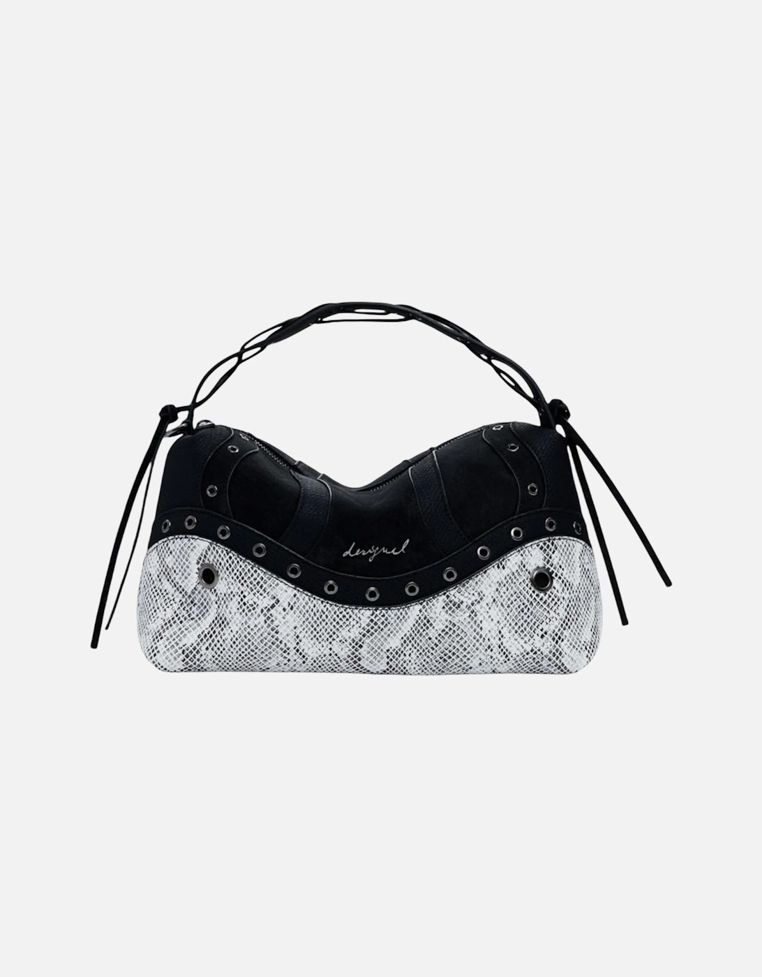 Handbag with Zip and Shoulder Strap Women - Black Bags, 4 of 3