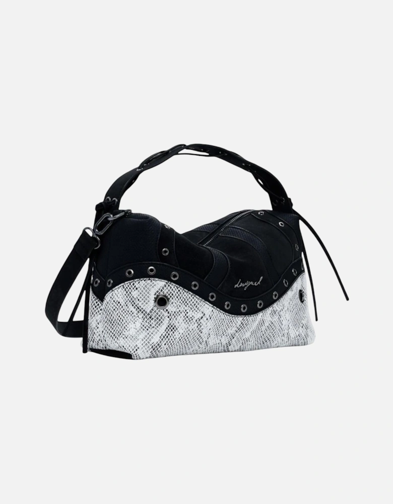 Handbag with Zip and Shoulder Strap Women - Black Bags