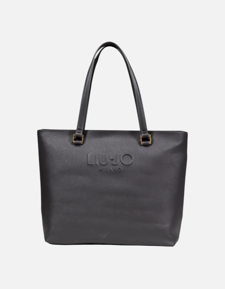 Handbag with Zip and Inside Pocket Women - Black Bags