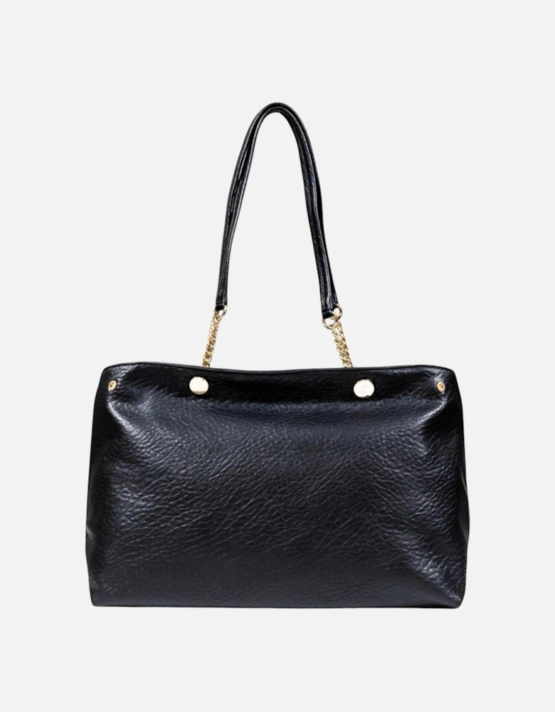 Handbag with Automatic Button Fastening Women - Black Bags