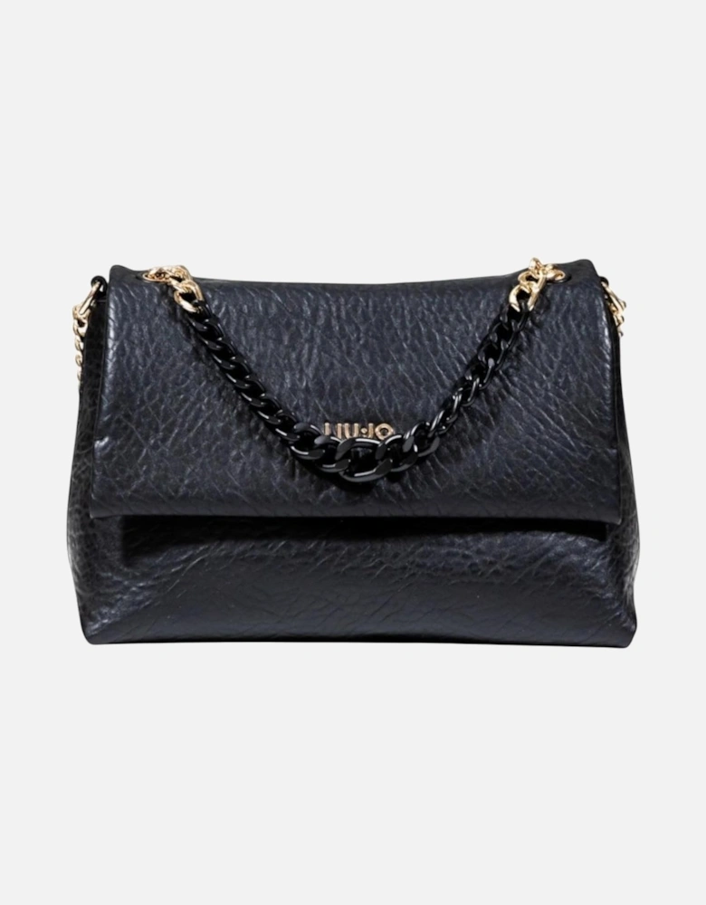 Handbag with Shoulder Strap and Inside Pockets Women - Black Bags