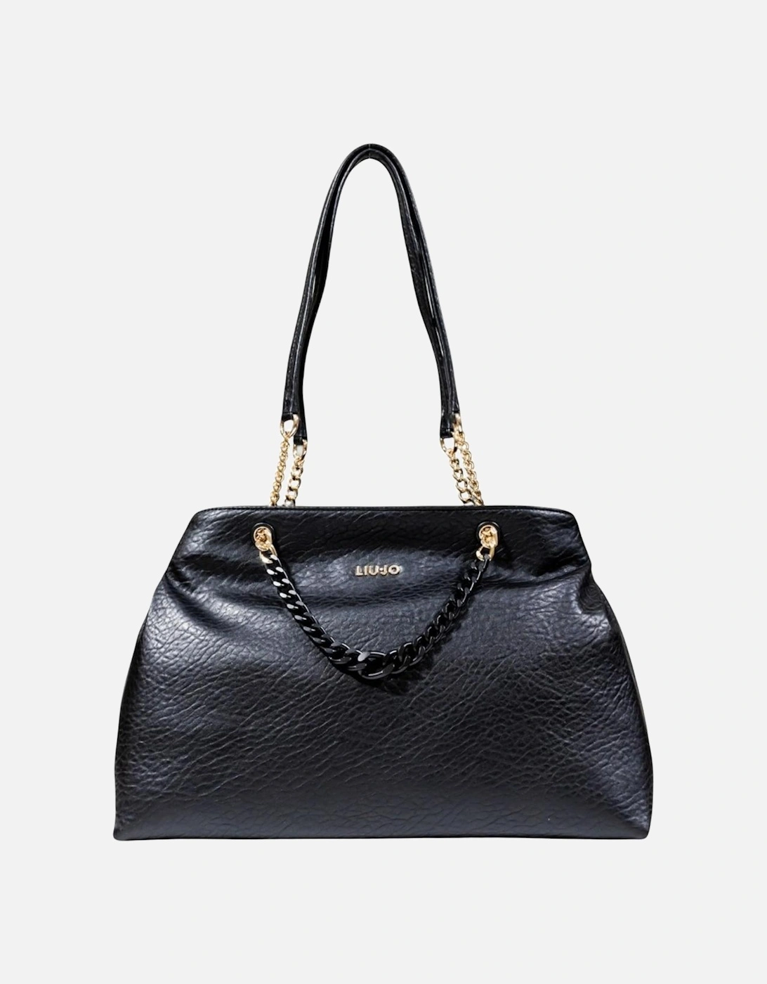 Handbag with Automatic Button Fastening Women - Black Bags, 4 of 3
