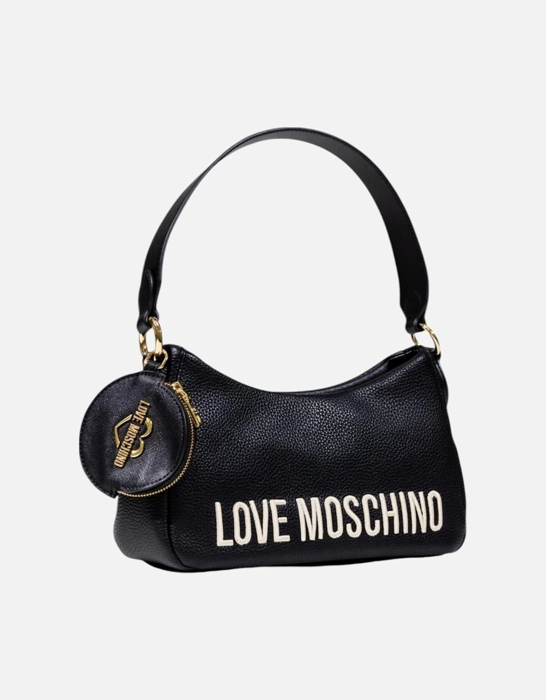 Printed Handbag with Zip and Inside Pocket Women - Black Bags