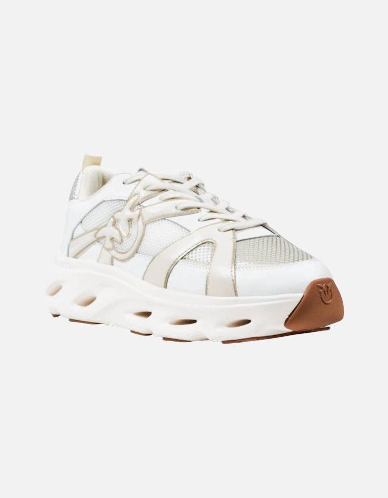 Slip-On Sporty Leather Sneakers Women - White