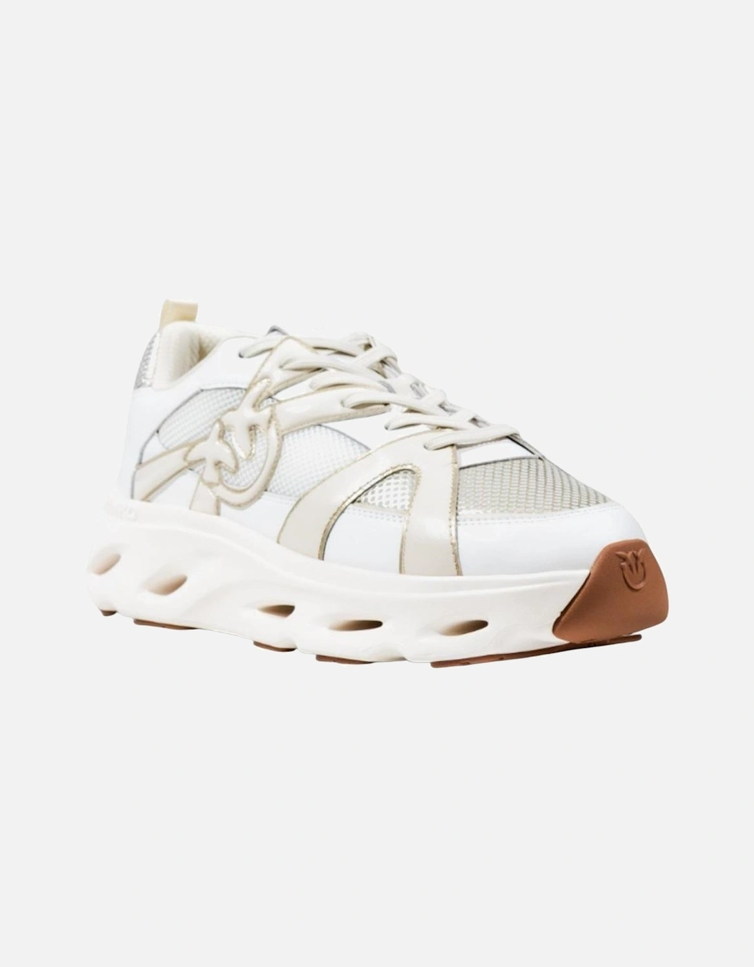 Slip-On Sporty Leather Sneakers Women - White