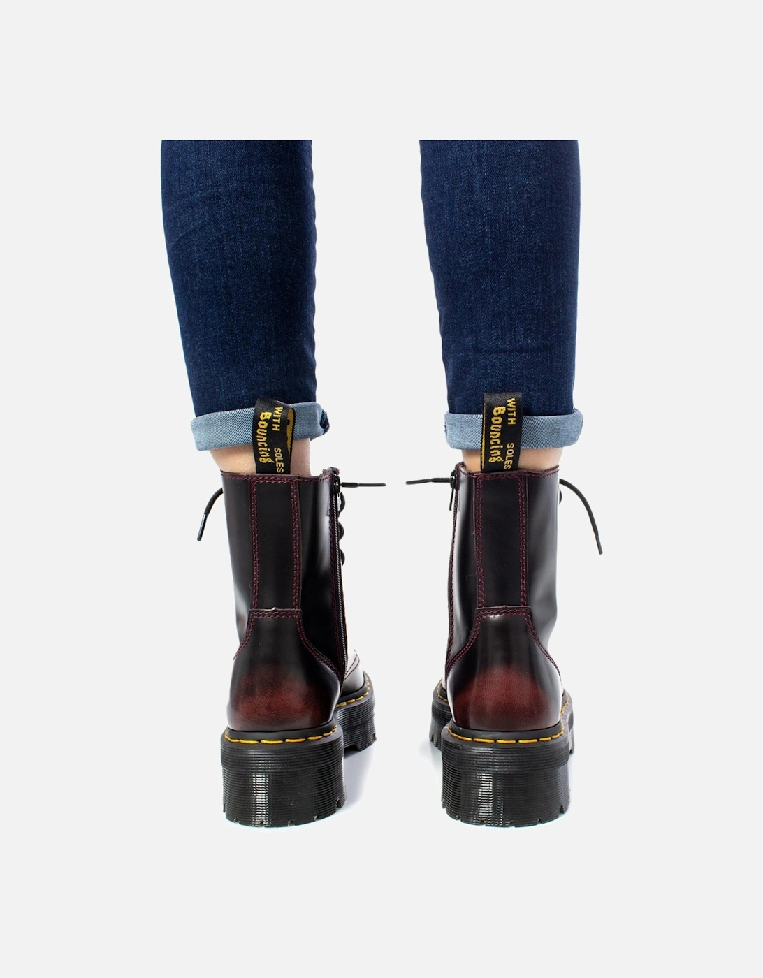 Leather Ankle Boots with Zip Closure Women - Bordeaux