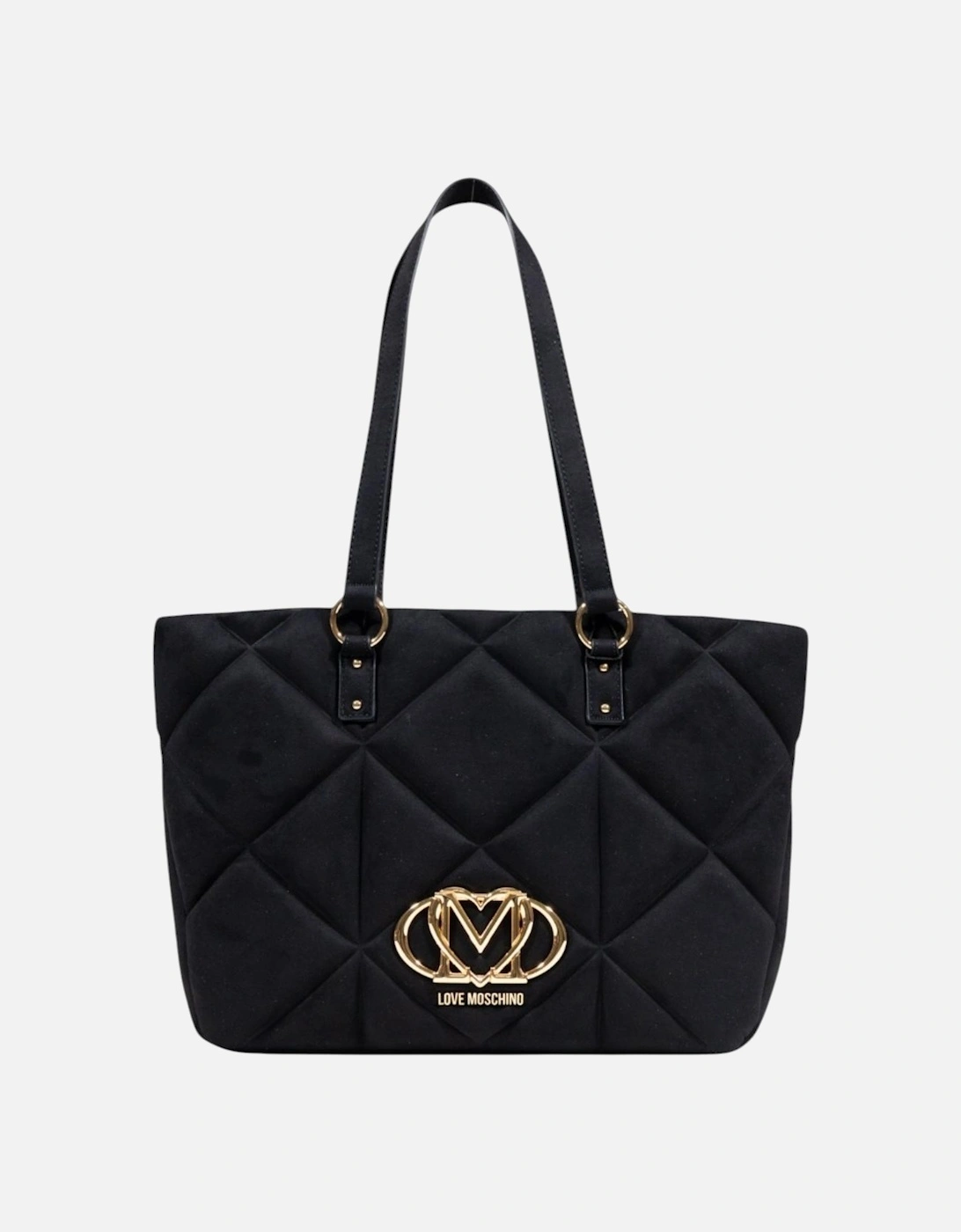 Suede Handbag with Zip Fastening and Inside Pocket Women - Black Bags, 4 of 3