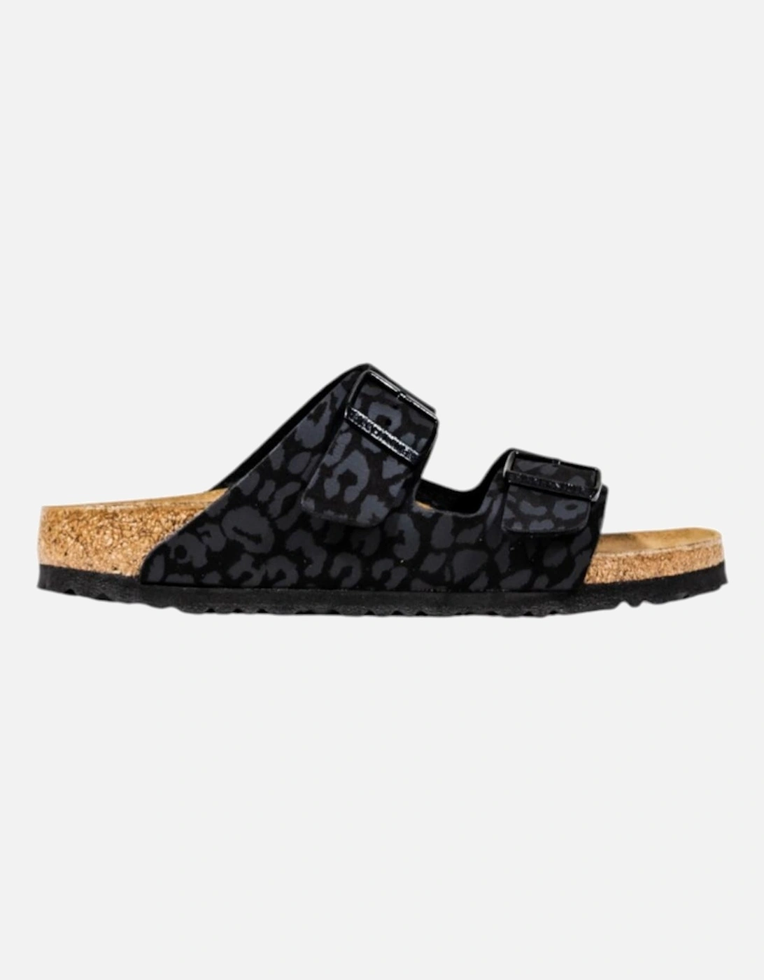 Leopard Pattern Buckle Slippers Women - Black, 4 of 3