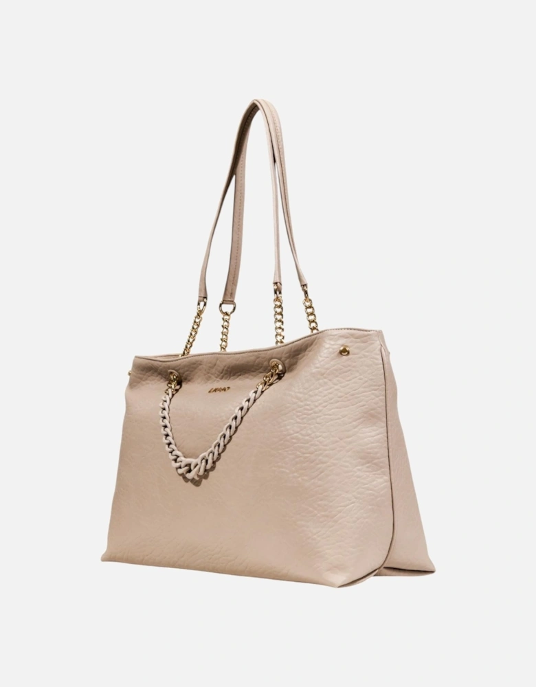 Handbag with Automatic Button Fastening and Inside Pockets Women -