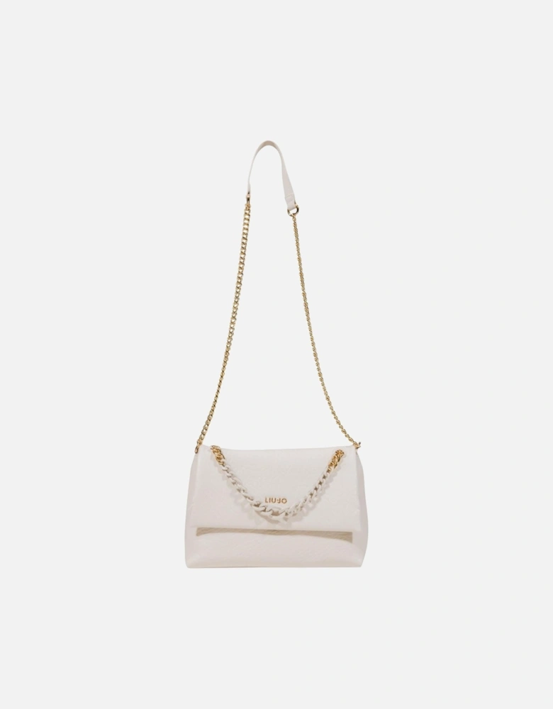Handbag with Shoulder Strap and Inside Pockets Women - White Bags