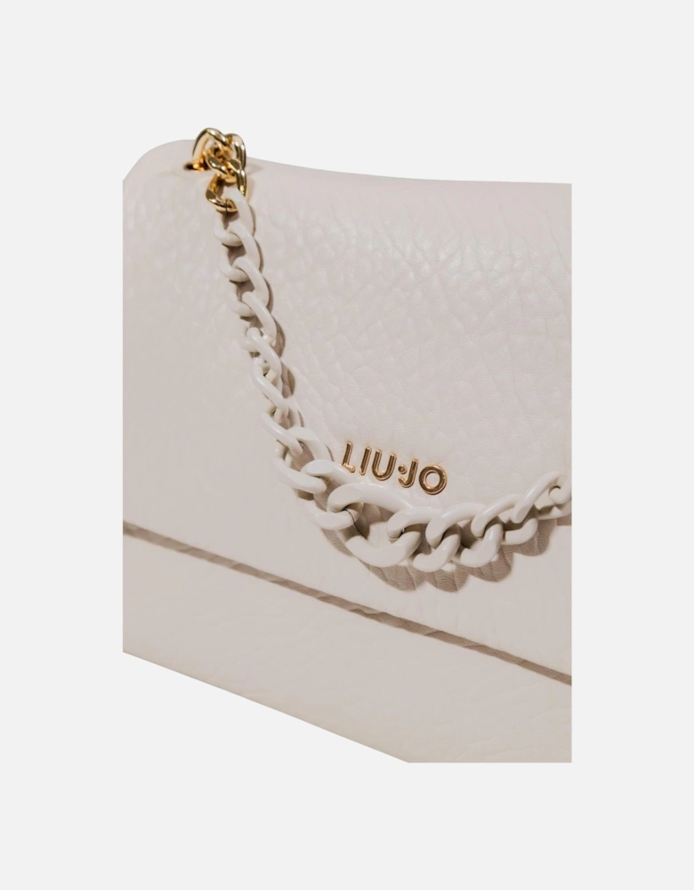 Handbag with Shoulder Strap and Inside Pockets Women - White Bags