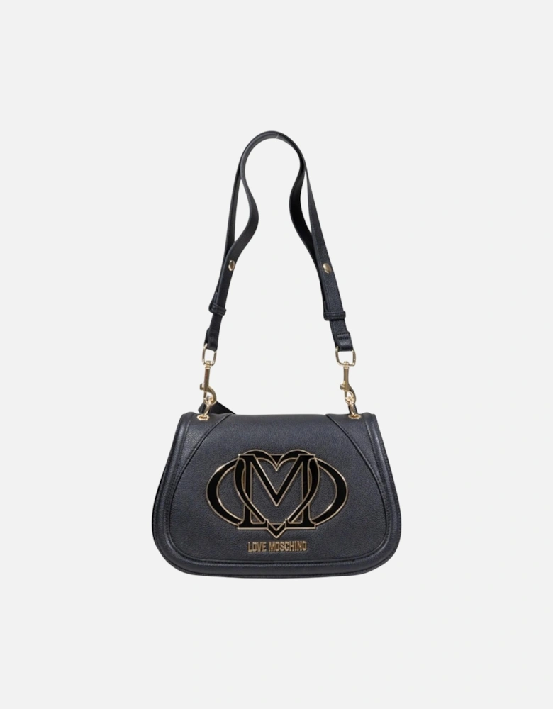 Handbag with Automatic Button Fastening Women - Black Bags