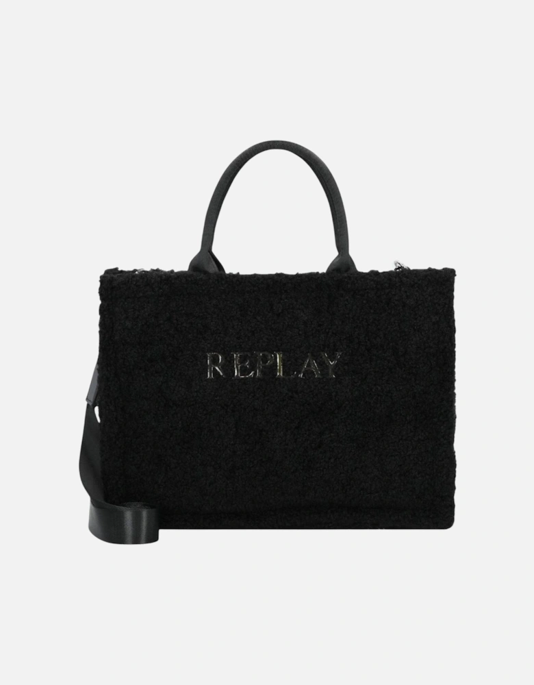 Handbag with Shoulder Strap and Inside Pocket Women - Black Bags